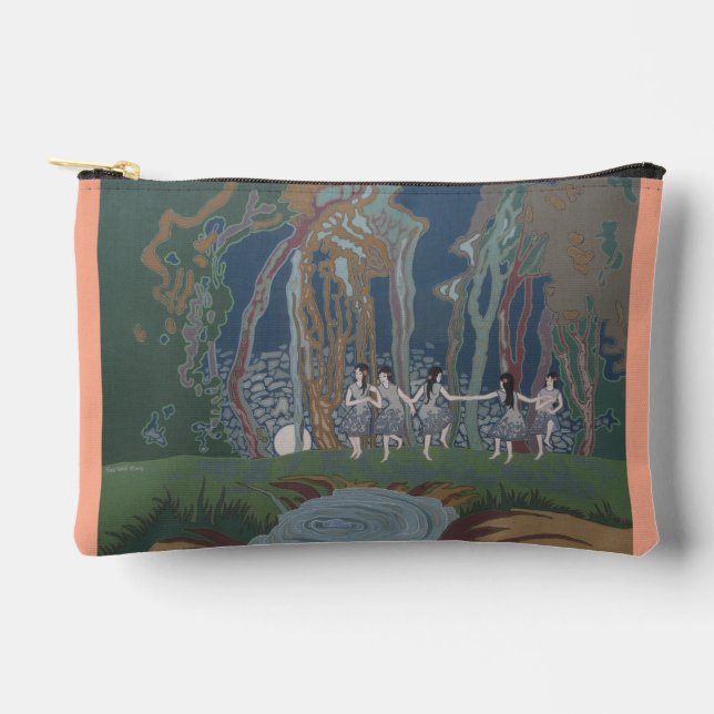 Frauen tanzen mit dem Mond Zubehörtasche (Vorderseite)