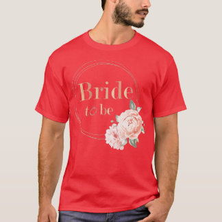 Frauen Team Braut Blumen Vintage JGA Verlobung T-Shirt