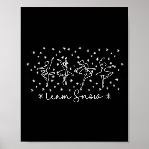 Frauen Team Snow Corps Nussknacker Saison Weihnach Poster