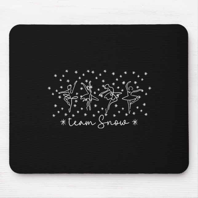 Frauen Team Snow Corps Nutcracker Saison Weihnacht Mousepad (Vorne)