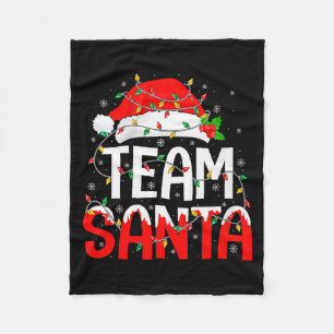 Frauen Team Weihnachtsmann Weihnachten Pyjama Matc Fleecedecke