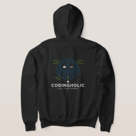 Frauen-Tech-Gehirn-Schaltkreis-Coding-Grafik für C Hoodie