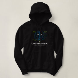 Frauen-Tech-Gehirn-Schaltkreis-Coding-Grafik Hoodie