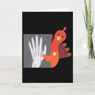 Frauen Thanksgiving Truthahn Röntgen Tech Herbst R Karte