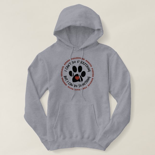 FRAUEN TIERE RETTUNG TNR - Ich kann etwas tun Hoodie (Design vorne)