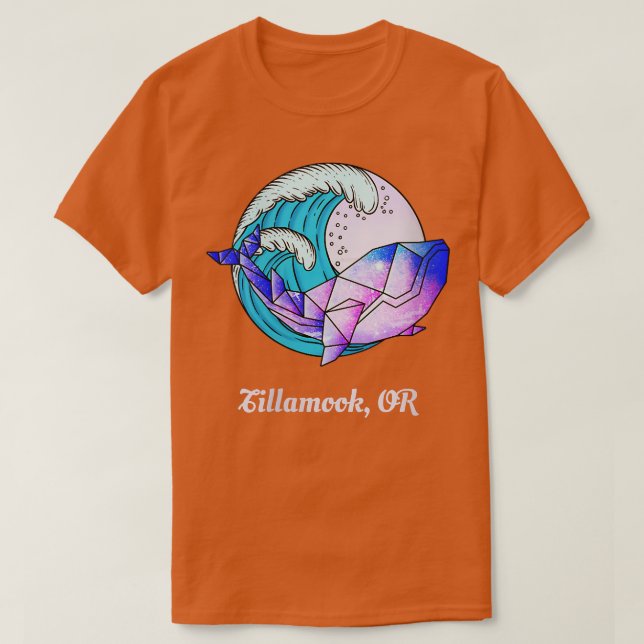 Frauen Tillamook oder japanisches maliges geometri T-Shirt (Design vorne)