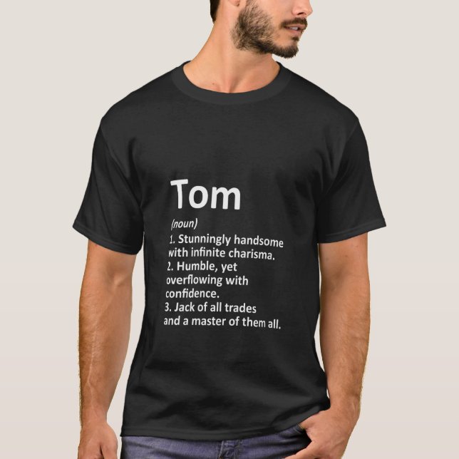 Frauen Tom definiert Personalisierten Namen Funny  T-Shirt (Vorderseite)
