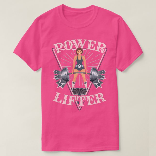 Frauen    tötenKraftanheben des Powers  T-Shirt (Design vorne)