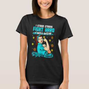 Frauen-Tourette-Syndrom Kriegermonat unzerbrechlic T-Shirt