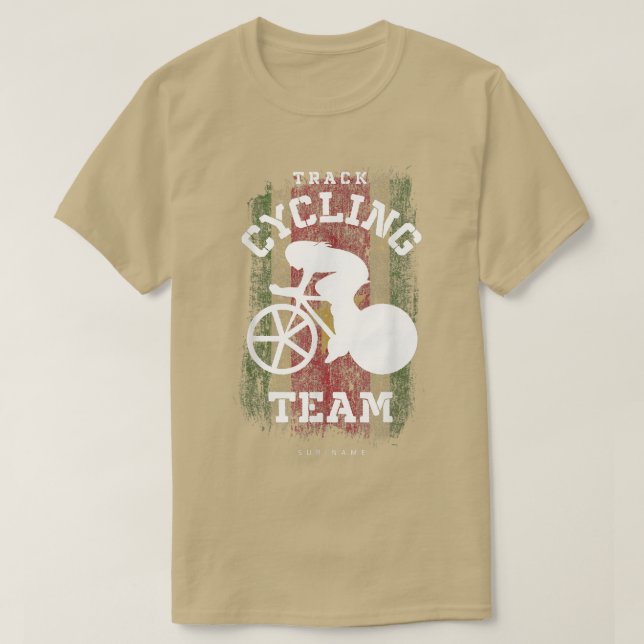 Frauen Track Cycling Suriname Road Bike Speed Cycl T-Shirt (Design vorne)