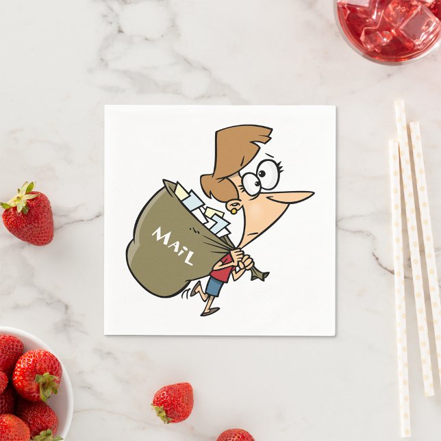 Frauen tragen Mailbag Papier Napkins Serviette (Von Creator hochgeladen)