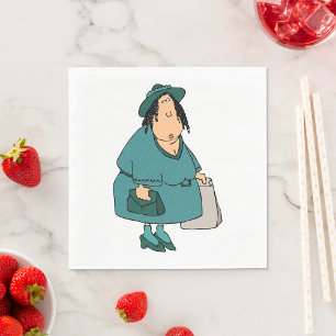 Frauen tragen Taschen Serviette