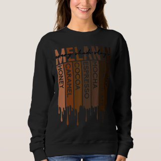 Frauen treiben in Melanin an jedem Schatten schieß Sweatshirt