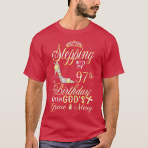 Frauen treten mit Gottes G in meinen 97. Geburtsta T-Shirt