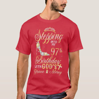 Frauen treten mit Gottes G in meinen 97. Geburtsta T-Shirt