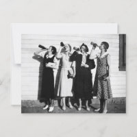 Frauen trinken Bier Alte Fotografie Vintages Bier