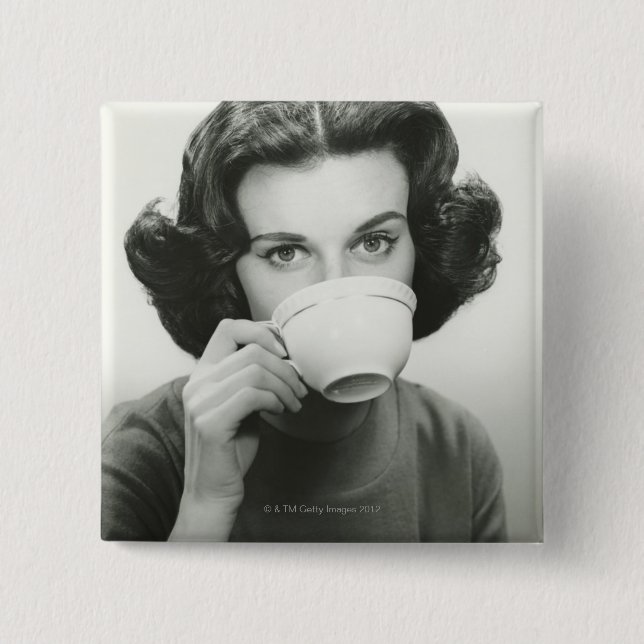 Frauen-Trinken Button (Vorderseite)