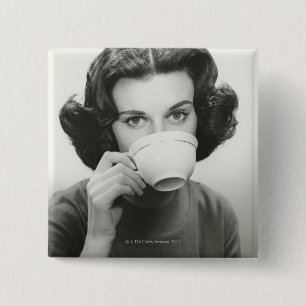 Frauen-Trinken Button