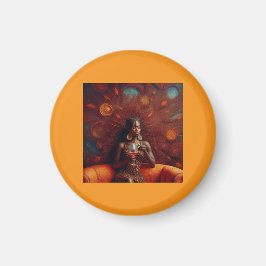 Frauen trinken ein Getränk auf der Couch Magnet