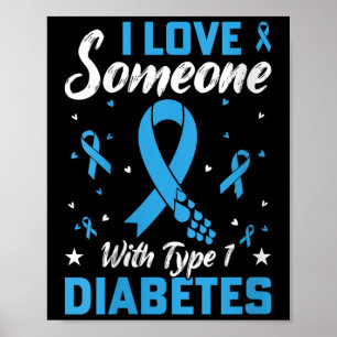 Frauen Typ 1 Diabetes Liebe Jugendliche Diabetes b Poster