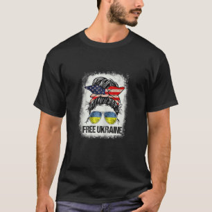 Frauen Ukrainische Flagge Freie Ukraine Messing T-Shirt