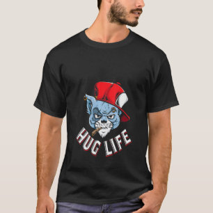 Frauen Umarmen Lebens Gangster Katze Süße Katze Lu T-Shirt