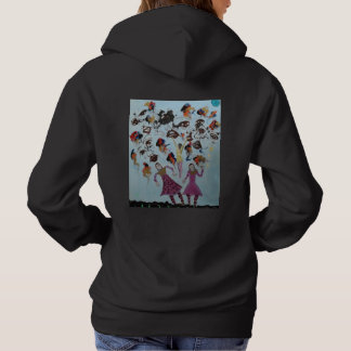 Frauen- und Gesichter-Malerei  Hoodie
