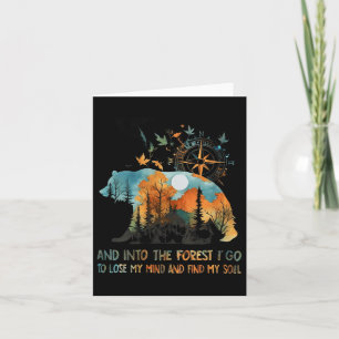 Frauen und in den Wald gehe ich, um meinen Geist z Karte