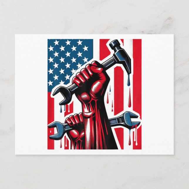 Frauen und Jugend am glücklichen Arbeitstag Postkarte (Vorderseite)