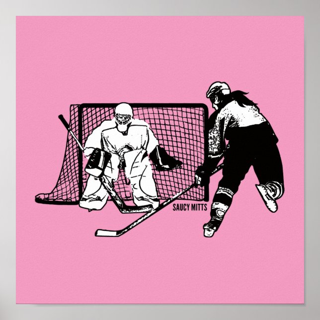 Frauen und Mädchen spielen im Internet-Hockey-Spie Poster (Vorne)