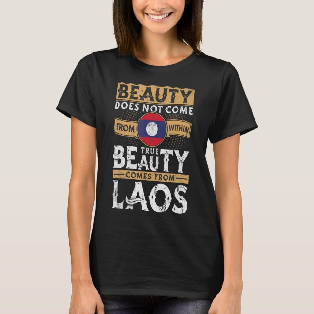Frauen und Männer in Laos T-Shirt (Vorderseite)