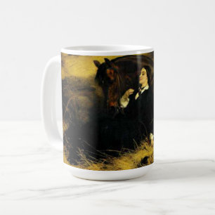 Frauen und Pferd Kaffeetasse