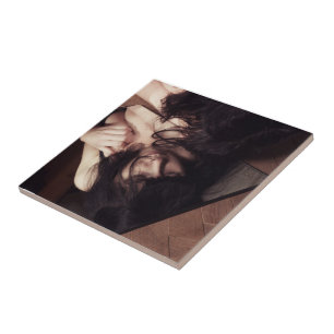 Frauen und Spiegel Fliese