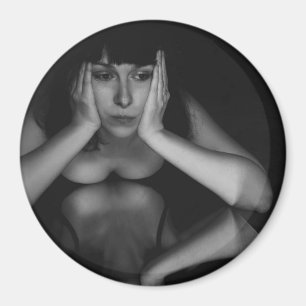 Frauen und Spiegel Magnet