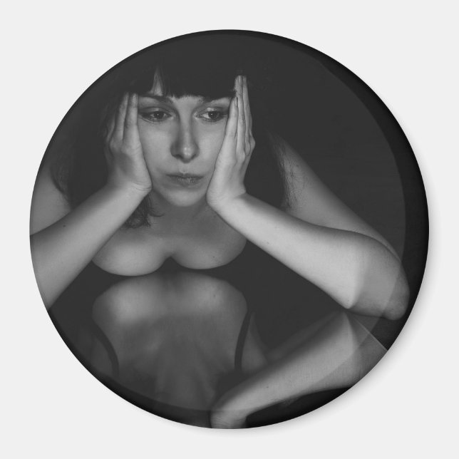 Frauen und Spiegel Magnet (Vorne)