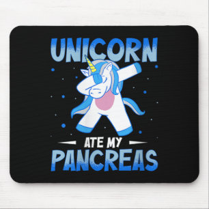 Frauen Unicorn Ate My Pankreas V-Nacken Mousepad