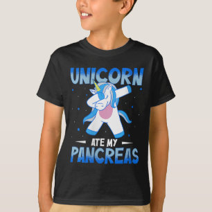 Frauen Unicorn Ate My Pankreas V-Nacken T-Shirt