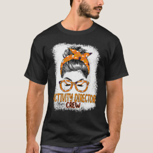 Frauen Unordentlicher Dutt Aktivität Direktor Crew T-Shirt