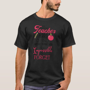 Frauen unterrichten Lehrer Buchstabe Druck Aussage T-Shirt