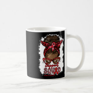 Frauen unterstützen Squad Afro Messy Bun Leopard S Kaffeetasse
