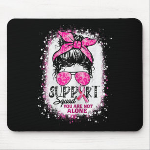 Frauen unterstützen Squad Messy Bun Pink Krieger B Mousepad