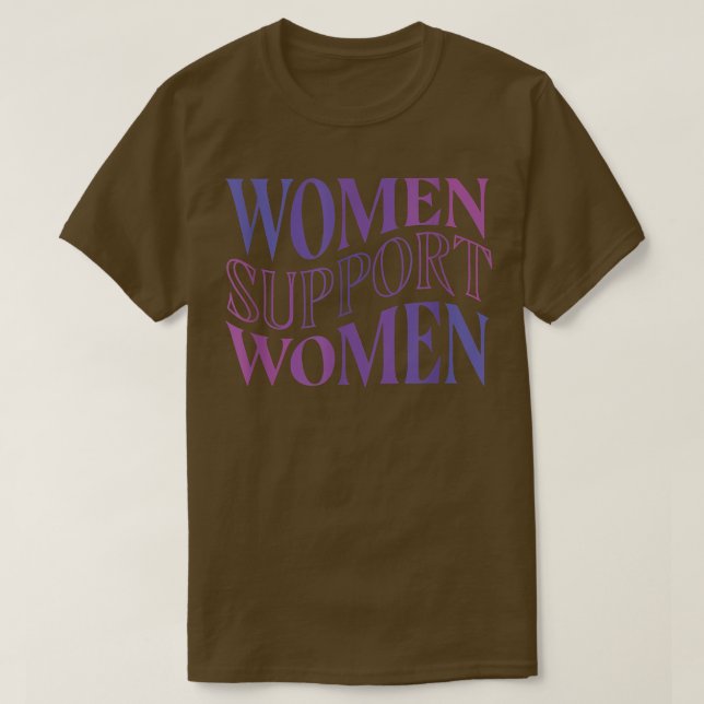 Frauen unterstützen weibliche Power Mädchen Femini T-Shirt (Design vorne)