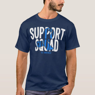 Frauen Unterstützerteam ALS-Bewusstsein V-Ausschni T-Shirt