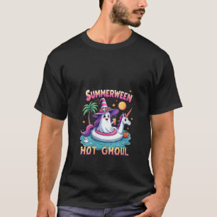 Frauen Urlaub Halloween Party Gruppe Lustig Sommer T-Shirt