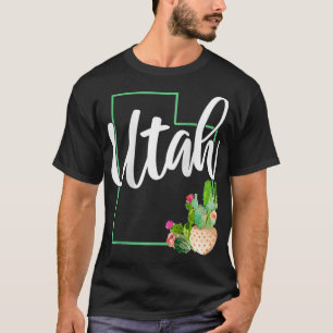 Frauen Utah Pride Staat Karte Vintagen Utah 2 T-Shirt