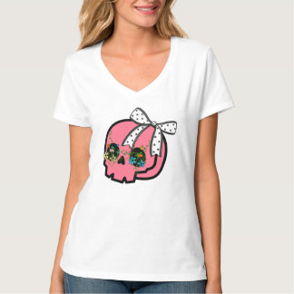 Frauen V-Ausschnitt T-Shirt