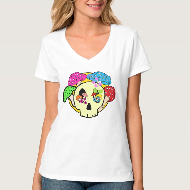 Frauen V-Ausschnitt T-Shirt (Vorderseite)