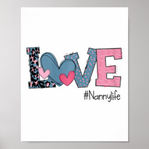 Frauen Valentinstag Liebe Nannylife Poster