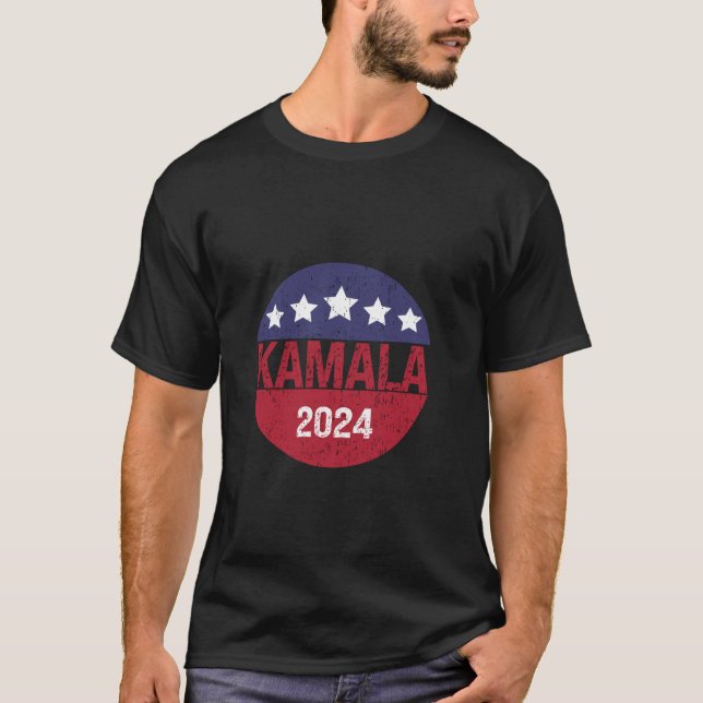 Frauen Varsity Kamala Harris First Women President T-Shirt (Vorderseite)