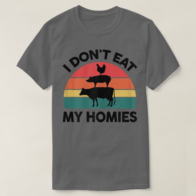 Frauen Vegan-Shirt Ich esse meine Heimat Vegetaria T-Shirt (Design vorne)